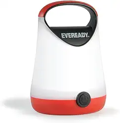 Eveready Lanterna de acampamento LED, lanterna alimentada por bateria brilhante, suprimentos de furacão resistente à água, tempo de execução de 100 horas, pacote com 1