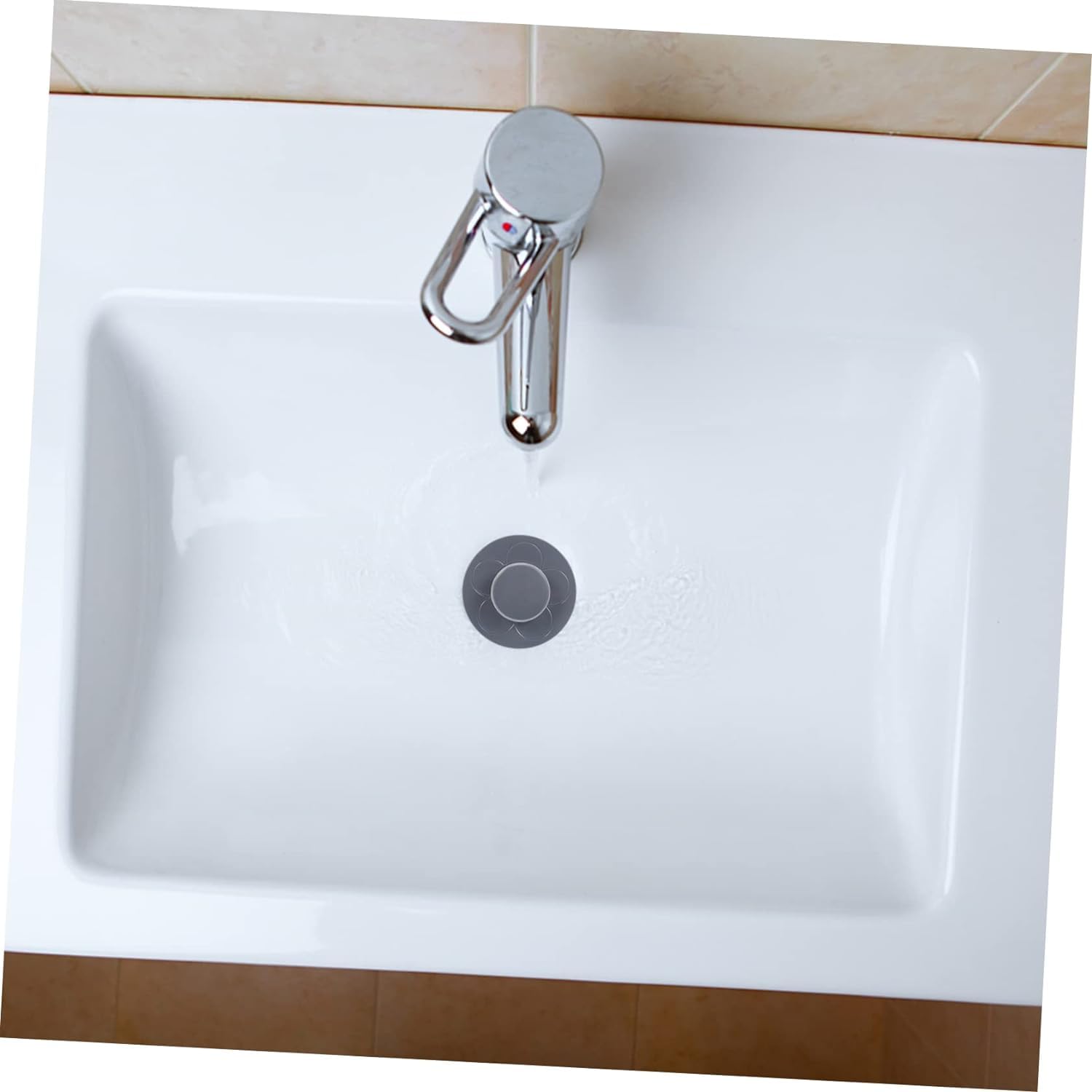 Tapón de filtro de baño, 2 piezas Presione el núcleo de resorte colador de acero inoxidable tapón de fregadero universal bañera colador de acero inoxidable filtro de drenaje de plástico for fregadero