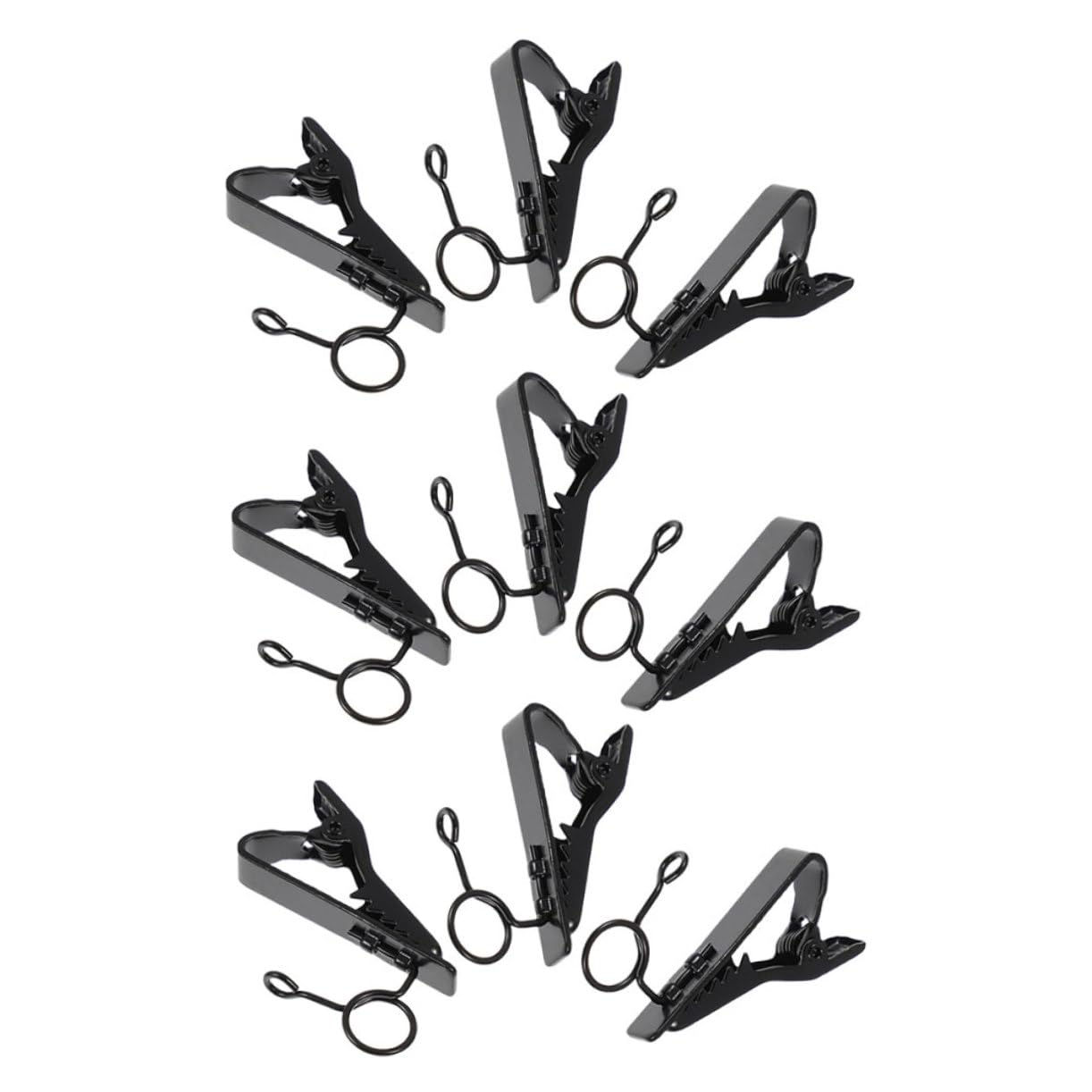 GALPADA 9Pcs Iron Lapel Microphone Clip Durable Attachments for Discreet Business Attire Design for Optimal Sound Capture Video Calls and Conferences
