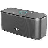 DOSS SoundBox Touch Wireless Bluetooth Speaker-12W HD Sound with Rich Bass, IPX5 Waterproof, 20H Playtime, Ideal Christmas & White Elephant Gift for Men, Women, Teens, Office, Home, Travel-Grey
