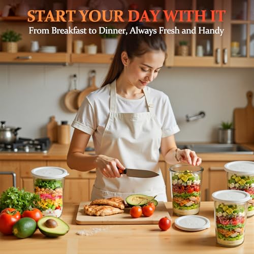 Wide Mouth Canning Jars 27 oz - 2 Pack Sourdough Starter Jars with 4 Lids - image 4