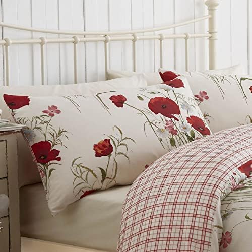 Catherine Lansfield Wild Poppies Easy Care Single Duvet Set Multi