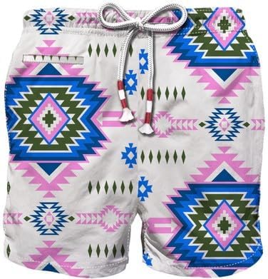 Saint Barth, Costume Boxer in Fantasia Multicolore. CAPRESE-ALABAMA-0121BiancoRosa Saint Barth, Costume Boxer in Fantasia Multicolore. CAPRESE-ALABAMA-0121BiancoRosa
