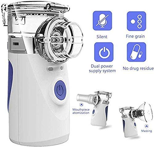 Portable Mesh Vaporizer, Handheld Mini Cool Mist Sprayer for Adults & Kids, Including