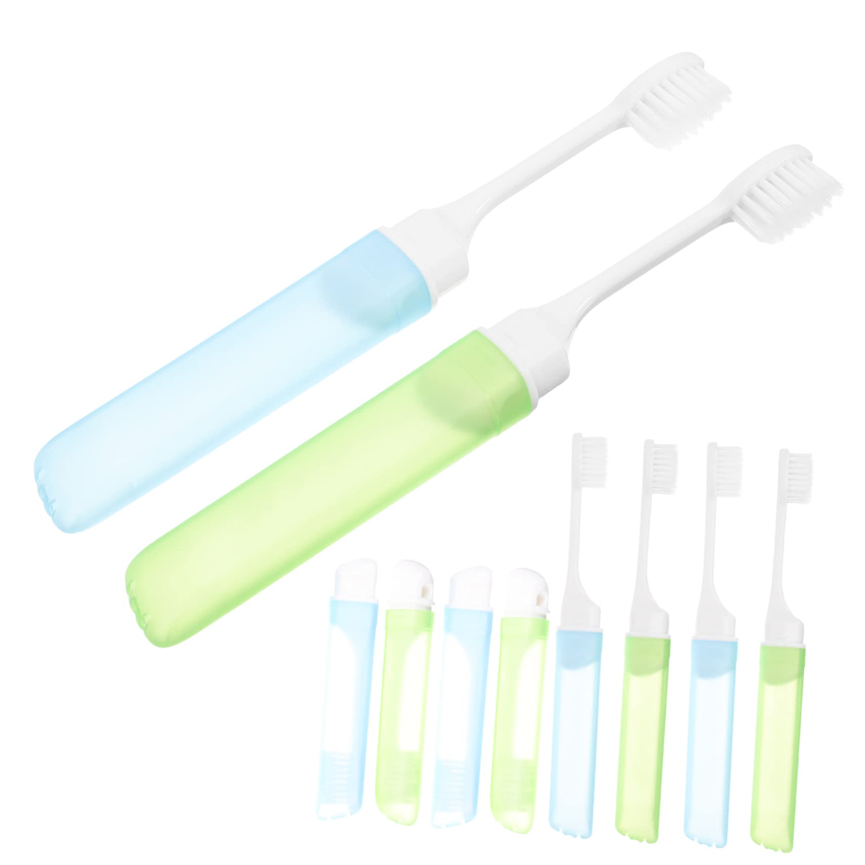 KOMBIUDA 30piezas Cepillos De Dientes De Viaje Plegables Cepillos Portátiles Para Acampar Diseño Ergonómico y Sanitario Perfectos Para Viajes y Salidas