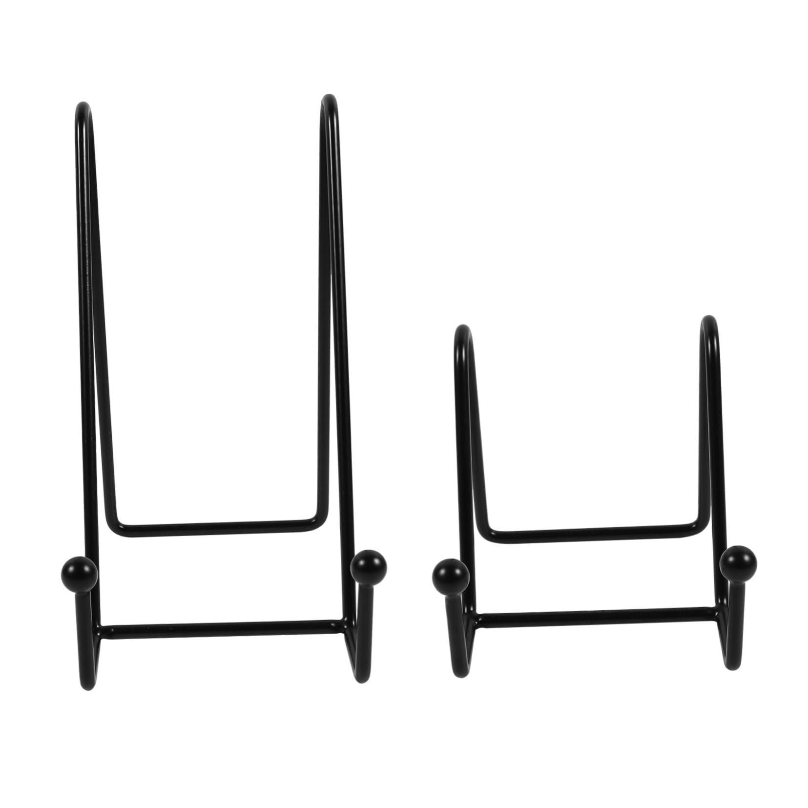 SHOWERORO Book Shelf for Desktop Metal Display Plate Display Rack Dish Storage Rack Metal Dish Holder