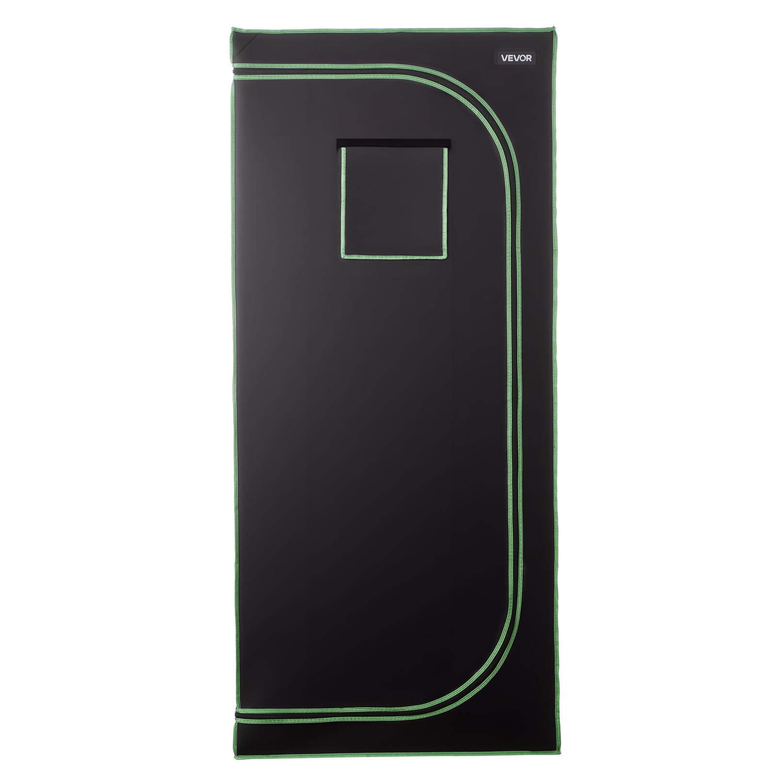 VEVOR Armario de Cultivo Interior 80 x 80 x 180 cm, Carpa de Cultivo con Ventana de Observación, Bandeja de Suelo y Cremallera, Mylar 600D de Alta Reflectancia, Tienda para Plantas, Flores, Verduras
