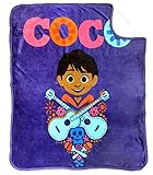 Jay Franco Disney Pixar Coco Seize The Moment Baby Sherpa Throw Blanket - Measures 50 x 60 inches, Kids Bedding Features Miguel - Fade Resistant Super Soft - (Official Disney Pixar Product)