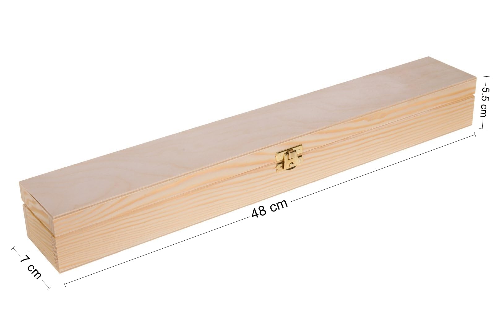 Wooden World Mondo in Legno - Scatola in legno per candele lunghe scatola per candele da battesimo e comunione o scatola per bacchette