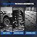 Autoround Pair 171126 Rear Complete Shock Absorber Compatible with Chrysler 200 2011-2014/ Sebring 2007-2010, Dodge Avenger 2008-2014, Left & Right Struts with Coil Spring Assembly