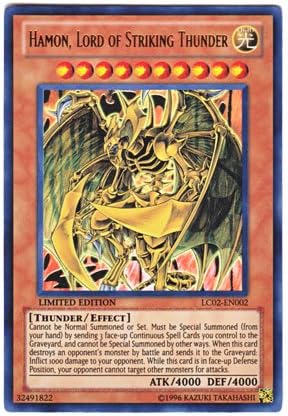Amazon Co Jp 遊戯王 英語版 Lc02 En002 Hamon Lord Of Striking Thunder 降雷皇ハモン ウルトラレア Limited Edition ホビー