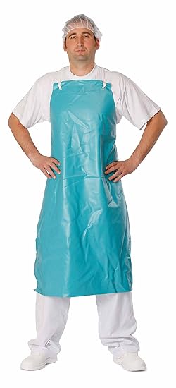 MEDI-AP Heavy Duty Waterproof Apron PVC Extra Long Apron (Green, Pack of 2)