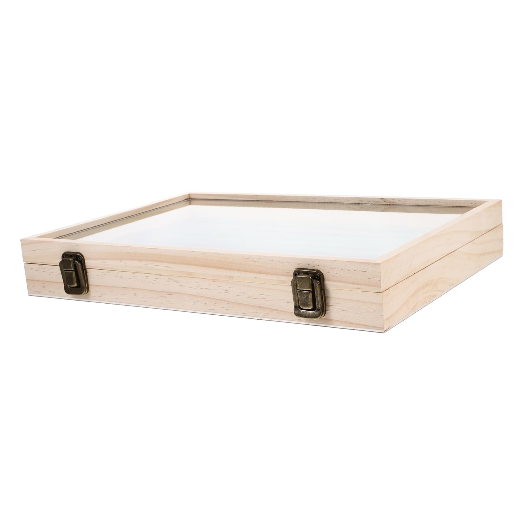 1 PC PLATEAU De Rangement En Bois Blanc Bijoux Organisateur Bague