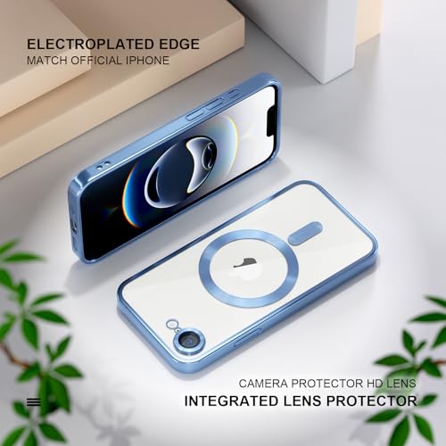 Image of Misea Magnetic for iPhone 17e / 16e Case Compatible with MagSafe Light Blue