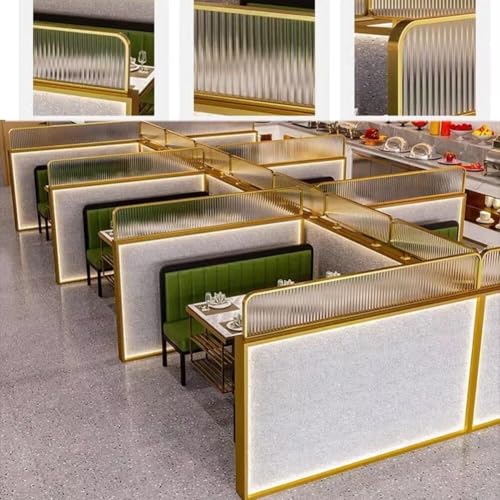 Pannello divisorio per scrivania da ufficio, elegante divisorio per una maggiore privacy ed estetica, ideale per la decorazione di casa e ufficio e spazio di lavoro separatore salvaspazio