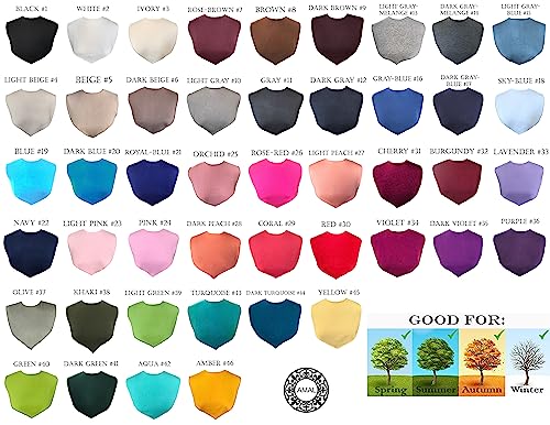 AMAL Muslim. Dickey. Neck Closure. COTTON. Hijab Extensions Neck Cover Under Top. USA. Model B1.4