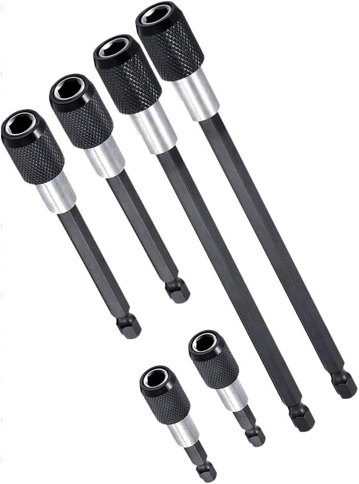 6pcs 1/4 Hex Shank Holder Drill Bit Screwdriver EXTENSION Quick Release Magnetic