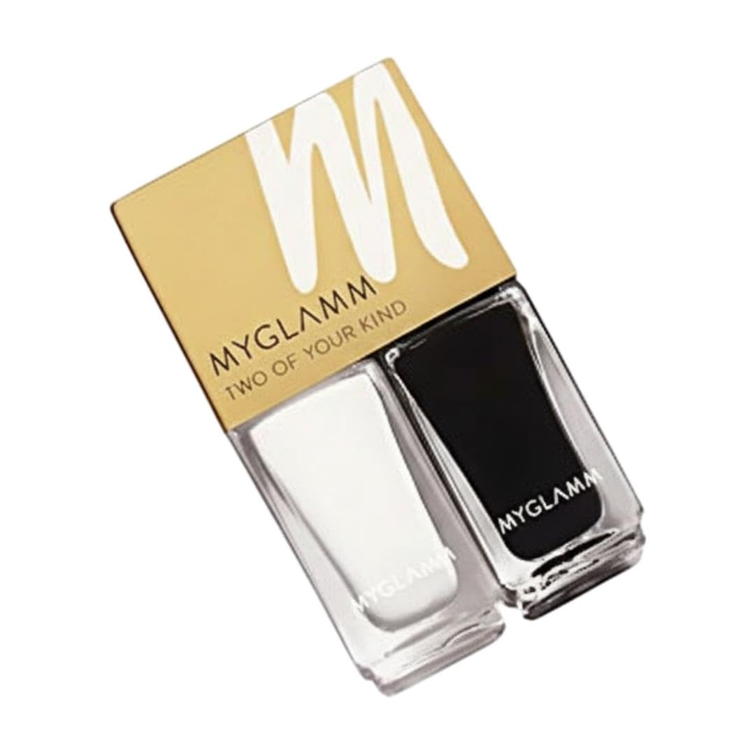 MyGlamm 2IN1 Nail Paint Glossy Finish-Casino Night-2X5ml-image-34