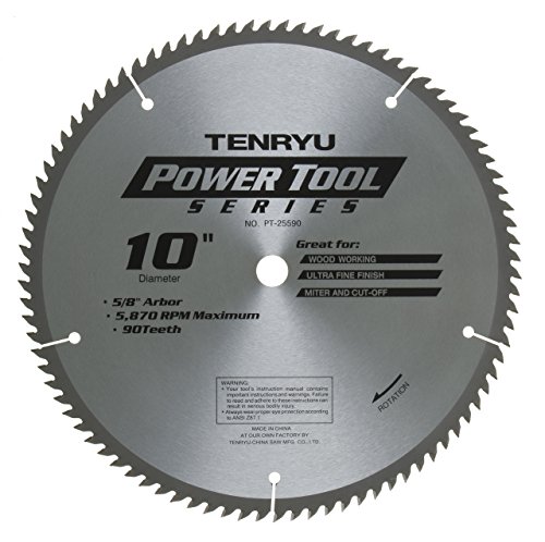 New Deal Tenryu PT-25590 10" Carbide Tipped Saw Blade ( 90 Tooth ATAF Grind - 5/8" Arbor - 0.091 Kerf) New Deal Tenryu PT-25590 10" Carbide Tipped Saw Blade ( 90 Tooth ATAF Grind - 5/8" Arbor - 0.091 Kerf)