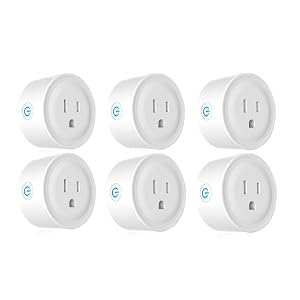 Deco Gear 6 Pack WiFi Smart Plug Compatible with Amazon Alexa Google Home Control Appliances and Electronics from