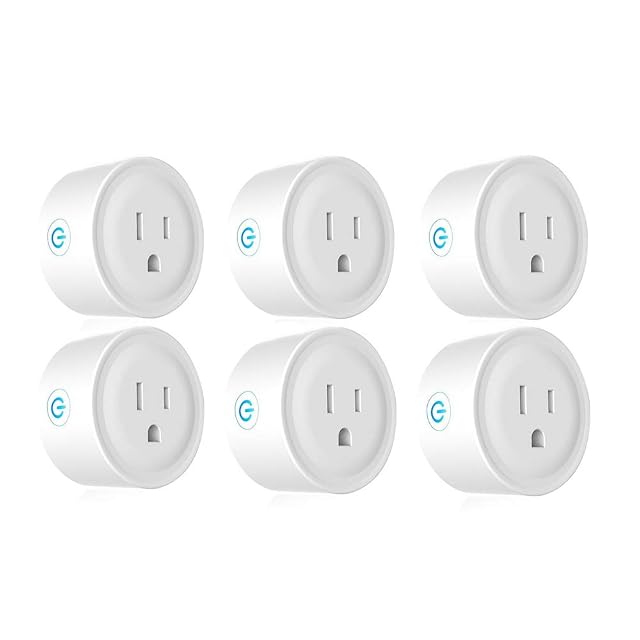 Deco Gear 6 Pack WiFi Smart Plug Compatible with Amazon Alexa Google Home Control Appliances and Electronics from