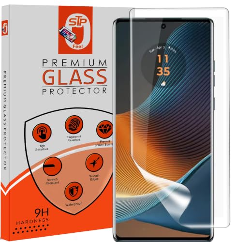 Image of STP FEEL Unbreakable Membrane Screen Protector Guard For Motorola Edge 50 Fusion 5G (6.7 Inch, Pack of 1) | Hydrogel Membrane Ultra Smooth Touch with Finger Print Support - HD /3 Months Warranty