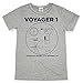 Hank Player U.S.A.. NASA Voyager 1 Men's T-Shirt (XL, Heather Grey)