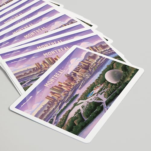52 Cartas de Poker Serie Montreal Quebec Lithograph miniatura 5