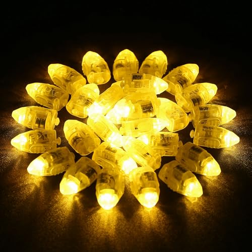 Image of LIHAO 30PCS Mini LED Lights, LED Balloon Light Up Balloons for Party Decorations, Party Lights for Paper Lanterns Birthday Party Wedding Bedroom Halloween Christmas Decoration - Warm White