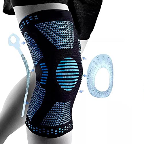 Rodillera De Compresión Con Almohadillas Gel Y Estabilizadores Laterales Para Hombre Y Mujer, Rodillera Para Correr, Rodillera Para El Ligamento Cruzado, Rodillera Crossfit, Desgarro De Menisco