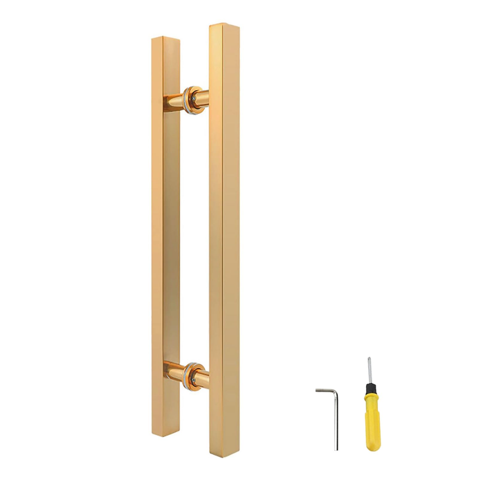 MXXQRHF 304 Stainless Steel Barn Door Handle - Matte Black Gold Silver - 120cm (47 1/4") Push Pull Sliding Door Handles for Modern Home Décor