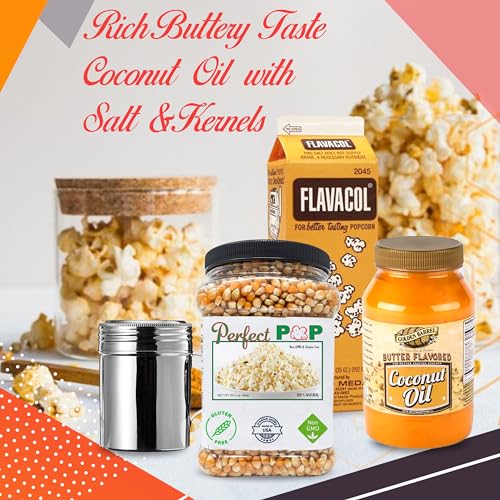Perfectware Movie Night Popcorn Set (Popcorn Kernels, Salt, Oil and Shaker) - Thumbnail 6