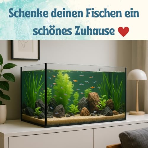 Aquarium Becken Rechteckig Glas Aquariumbecken Salzwasseraquarium Glasbecken Glasaquarium 112 L Aufzuchtbecken 80x35x40 cm 80