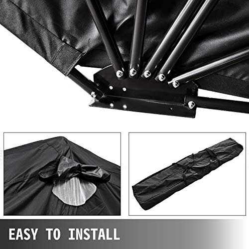 OldFe Tenda per Motocicli con Lucchetto, 345 x 137...