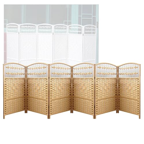 Cloison de séparation pour délimiter l'espace | Petit paravent intérieur marron 6 pcs