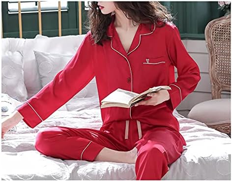 ナイトウェアアイスシルクパジャマレディース夏新春夏薄切片リアルシルク長袖ホームサービススーツパジャマネグリジェナイトシャツ（カラー：