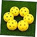 Happyyami 12pcs Golf Practice Balls Indoor/Outdoor Training Hollow-Out Bright Colored High-Class Pe Material