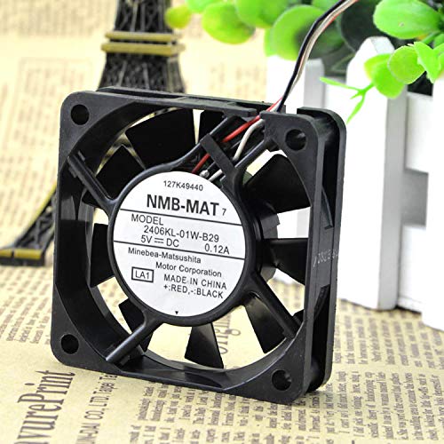 NMB 6cm 5V 0.12A 6015 2406KL-01W-B29 IPC Silent Large Air Flow Fan