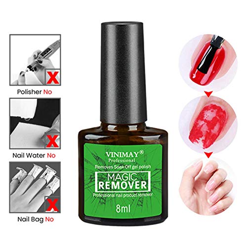 Removedor mágico de esmalte de unhas, Removedor de esmalte de gel, Removedor profissional de esmalte