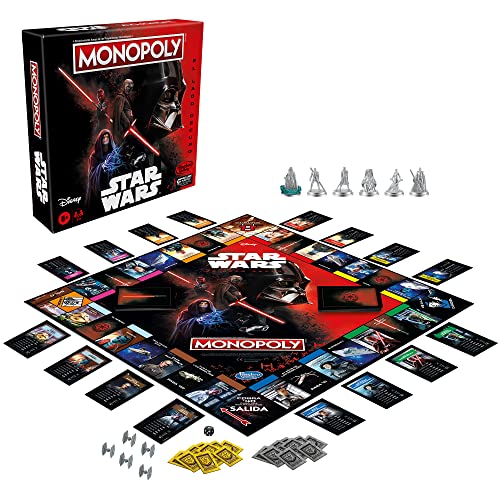 MONOPOLY STAR WARS DARK SIDE TABLE GAME, Multicoloured, único - Image 4