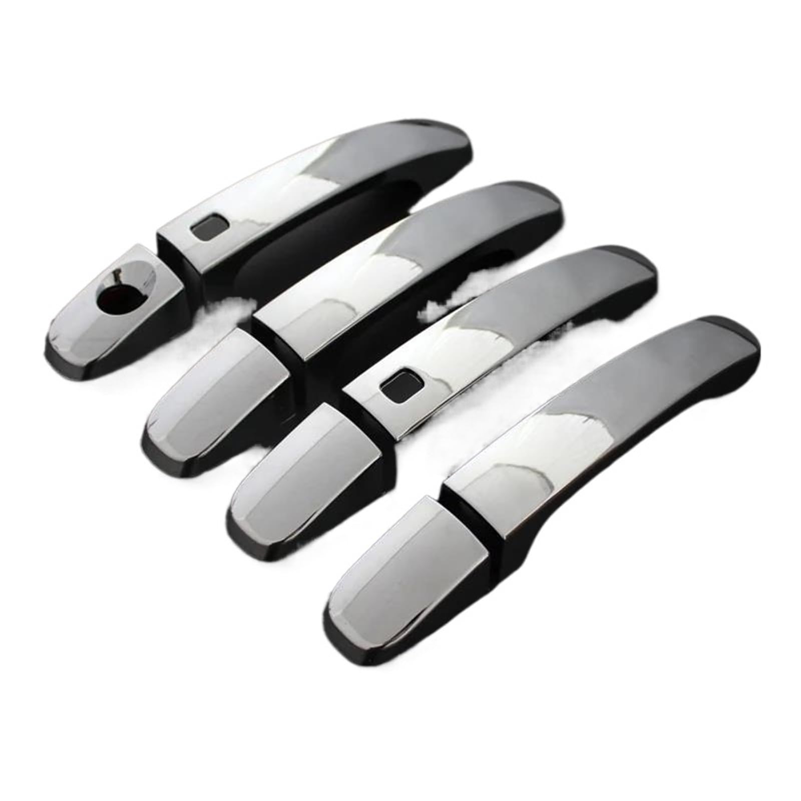 Atgcbcauf Silver 2Smart Car Door Handle Cover For Ford For Ranger Wildtrak T6 T7 T8 2012-2021 Car Exterior Door Handles(Silver 2Smart)
