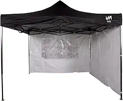 Gazebo Tendas Wild 3x3 Articulado Em Aço 2 Paredes De Lona