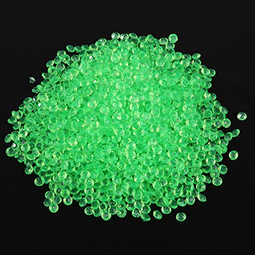2000 Pezzi di Coriandoli Sparsi per Decorazioni di Nozze in Cristallo Acrilico per Decorazioni per Feste, Robusti e Durevoli, Colore Brillante, Adatti per per Feste di Matrimonio (Green)