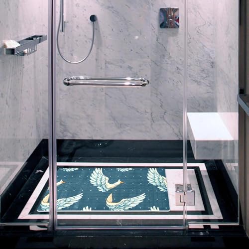 Tapis de bain antidérapant absorbant l'eau extra long avec ventouses de sécurité - 7