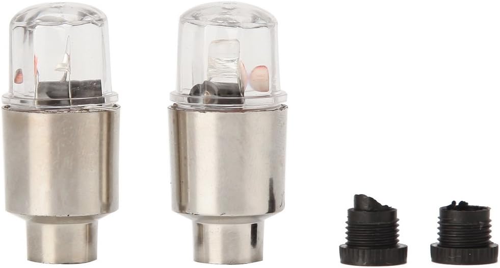 Amazon Possbay Ledエアバルブキャップ Ledダストカバー 光る 振動探知センサー搭載 アルミ合金製 自動車用 バイク用 汎用 ２個セット カラフル エアバルブキャップ 車 バイク