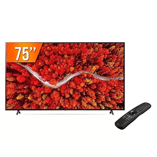 Smart TV LED 75" 4K UHD LG 75UQ801COSB.BWZ - IA LG ThinQ, Alexa built-in