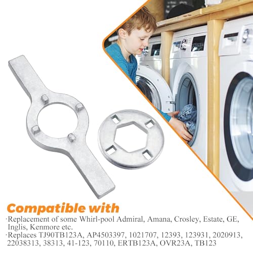 Blutoget TB123A Washer Spanner Wrench - Replacement for GE Whirlpool Washing machine - 1-11/16 Inch tub nut wrench -Replaces TB123A TB123B ERTB123A AP6832671 AP4503397 - Image 3