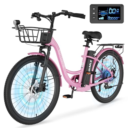 MOONCOOL Electric Bike for Adults, 700W Peak Power Cruiser Electric Bikes image 5