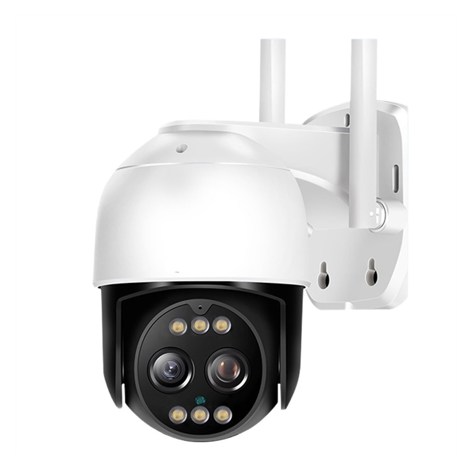 Kamery bezpieczeństwa, 8MP Podwójny obiektyw 2,8 mm -12 mm 10-krotny zoom 4K Kamera IP PTZ Zewnętrzna AI Śledzenie człowieka CCTV Dźwięk Bezpieczeństwo Wideo Nadzór(WIFI Add 128G Card)