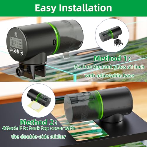 Alimentador automático de peces para vacaciones dispensador inteligente en acuario de tortugas 7